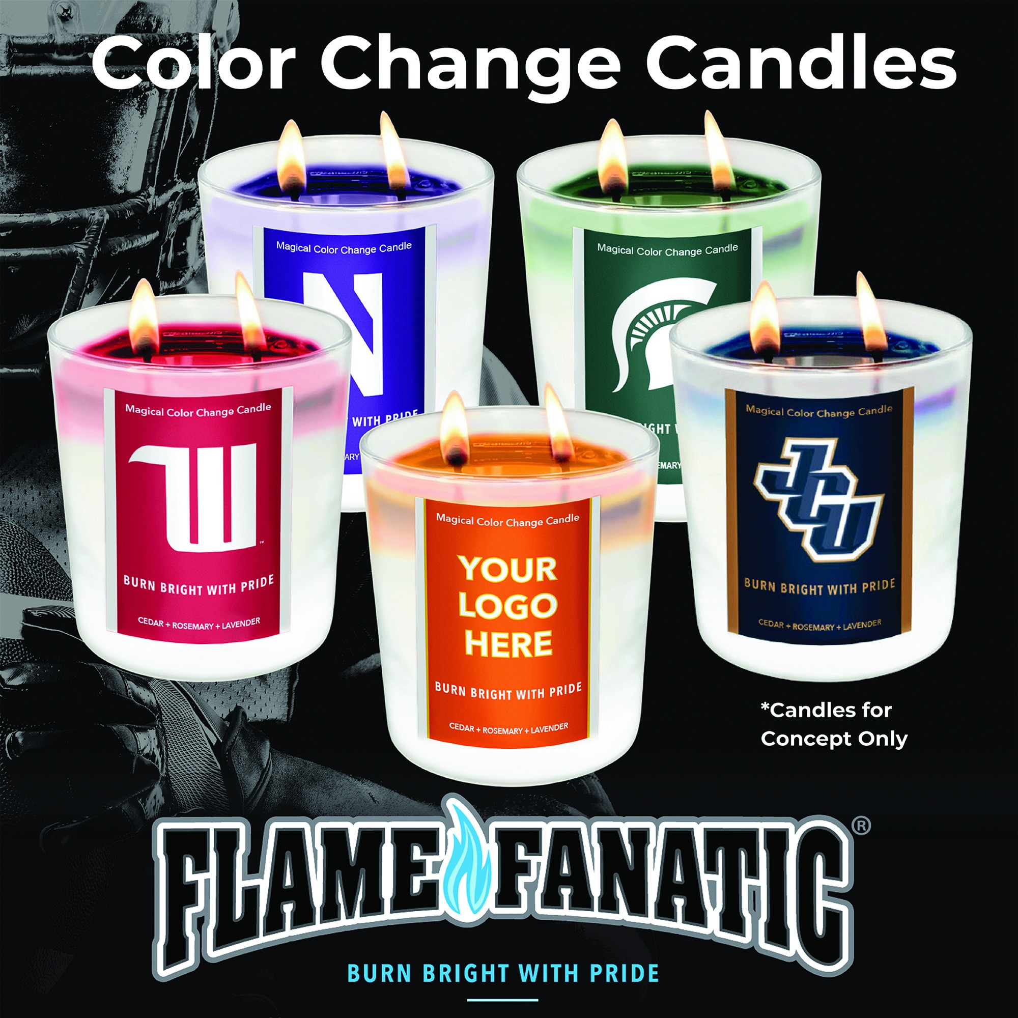 Introducting Color-Changing CLC Licensed University Candles! 270