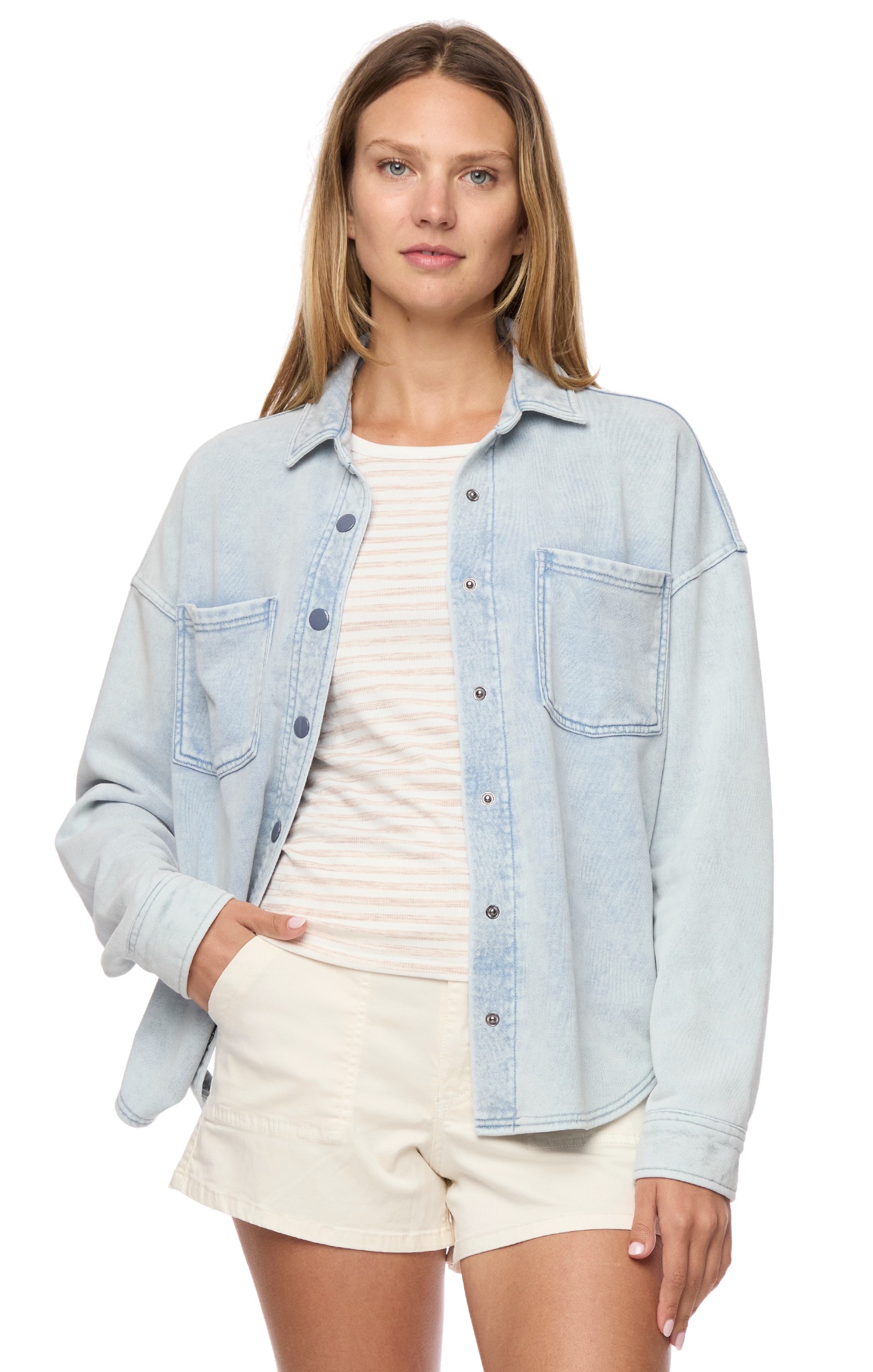 Bristol Indigo Terry Shacket 512