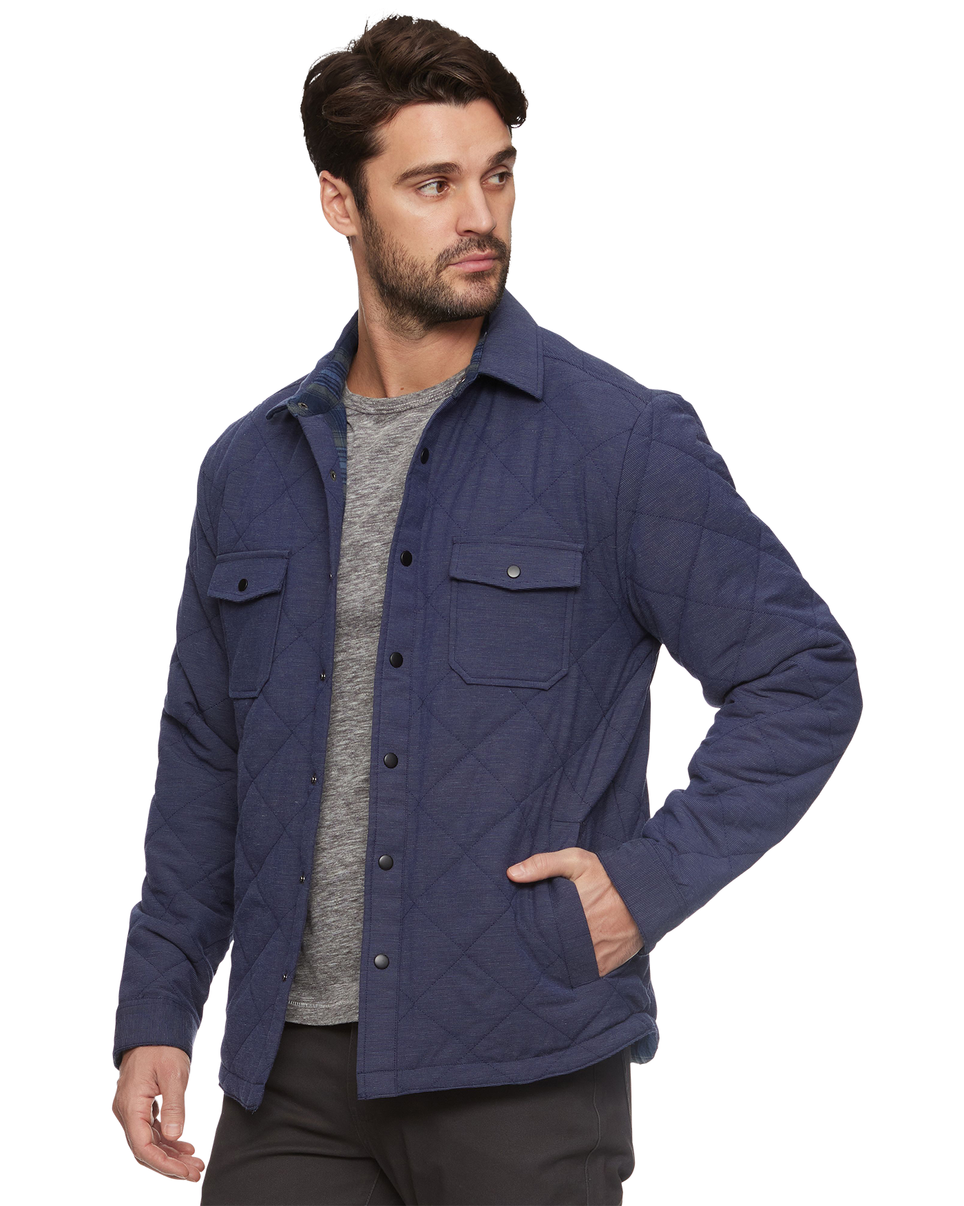 CHAPIN FLANNEL-LINED QUILTED JACKET 513