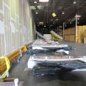 Permanent storage of lower wing skins 7318