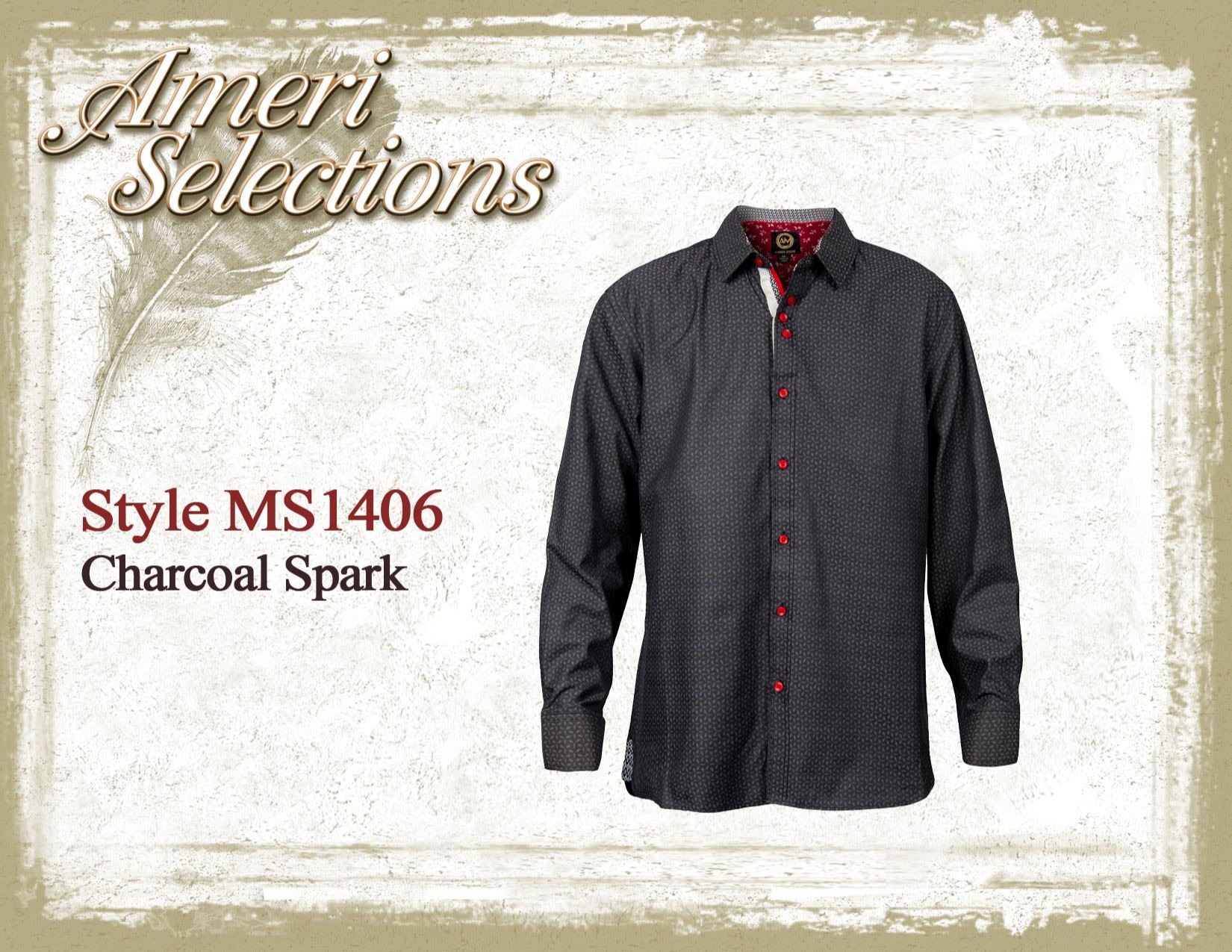 Ameri Selections Unveils the "Charcoal Spark" Shirt 126