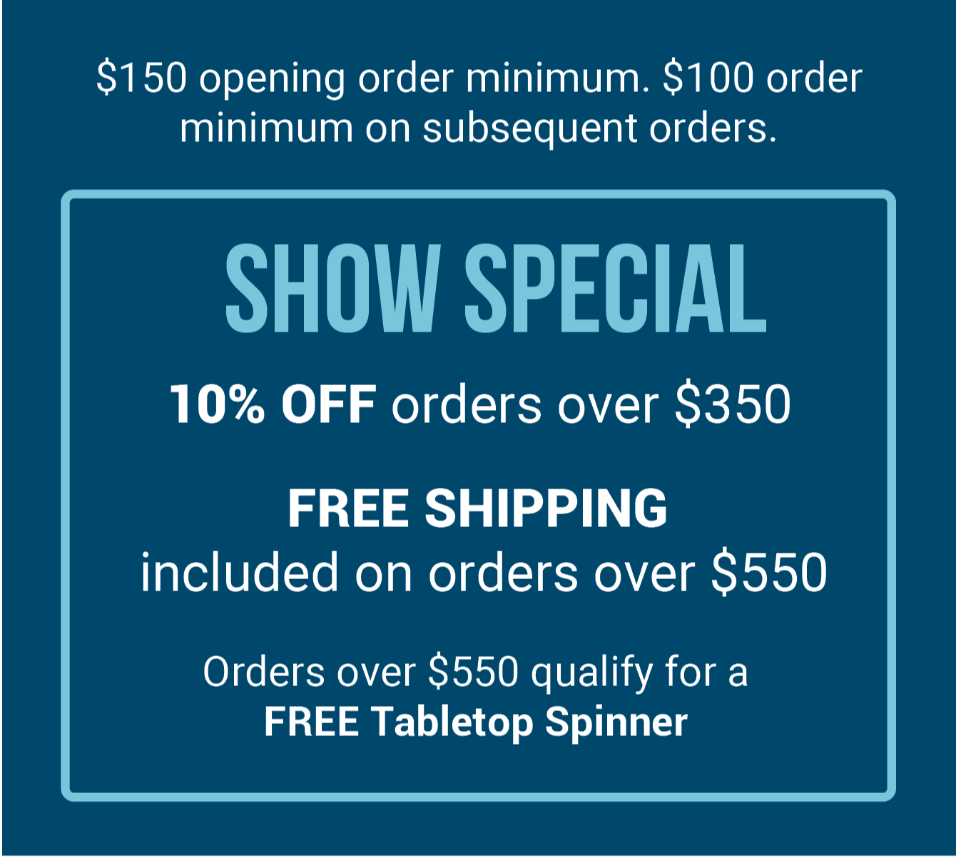 10% OFF orders over $350 / Free Shipping on orders over $550 306