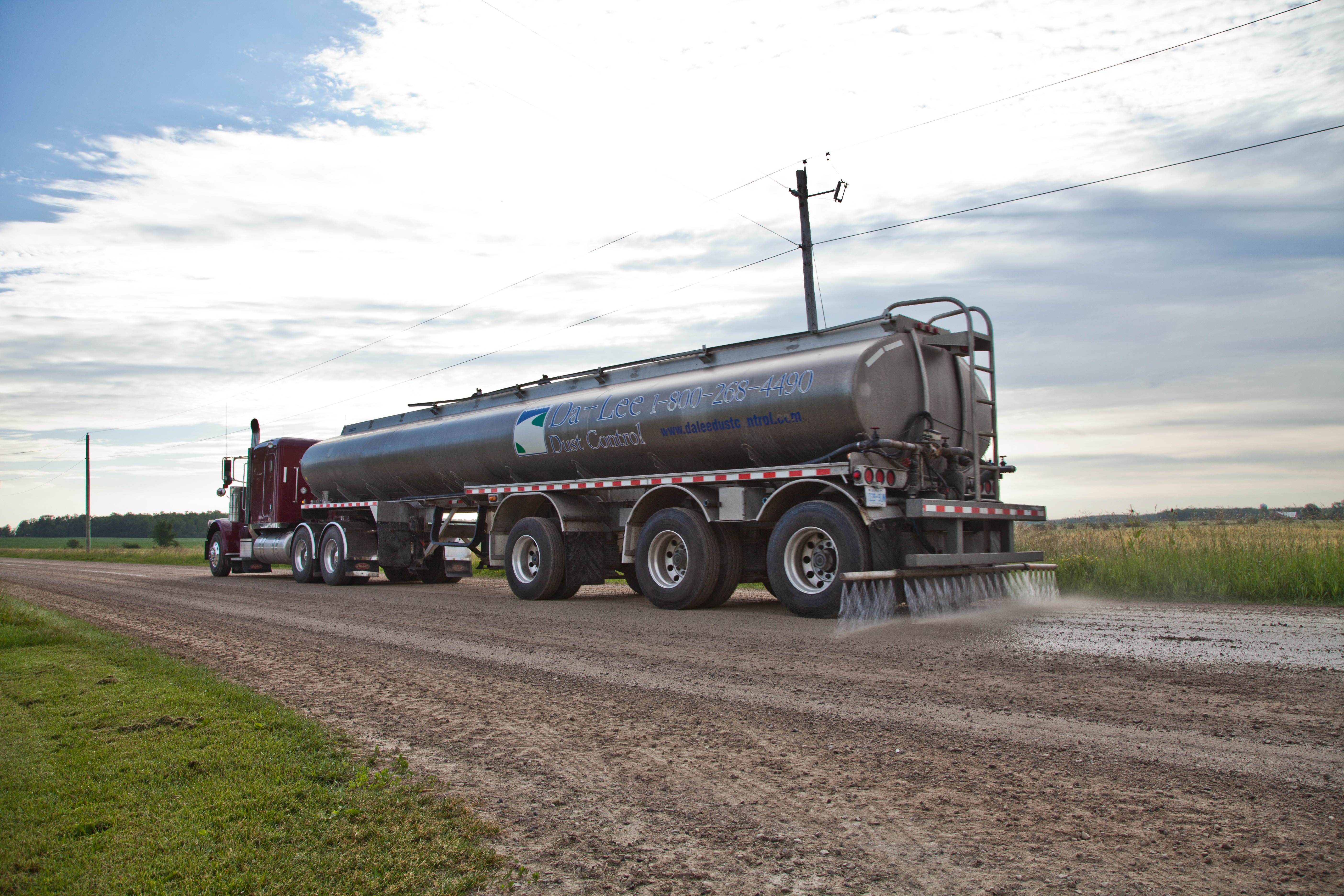 Unpaved Road Dust Control - 35% Liquid Calcium Chloride and Virgin Oil 26