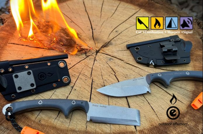 Outdoor Element Releases 2 Small Fixed Blade Knives, Set to Redefine EDC Camping & Survival Blades 1350