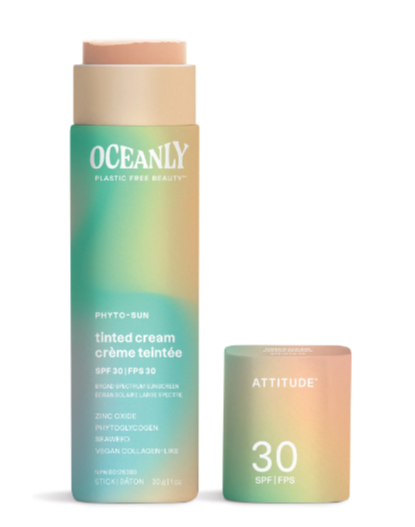 OCEANLY - PHYTO-SUN  Solid Tinted Cream SPF 30 with Zinc Oxide - Unscented - 1 OZ 892