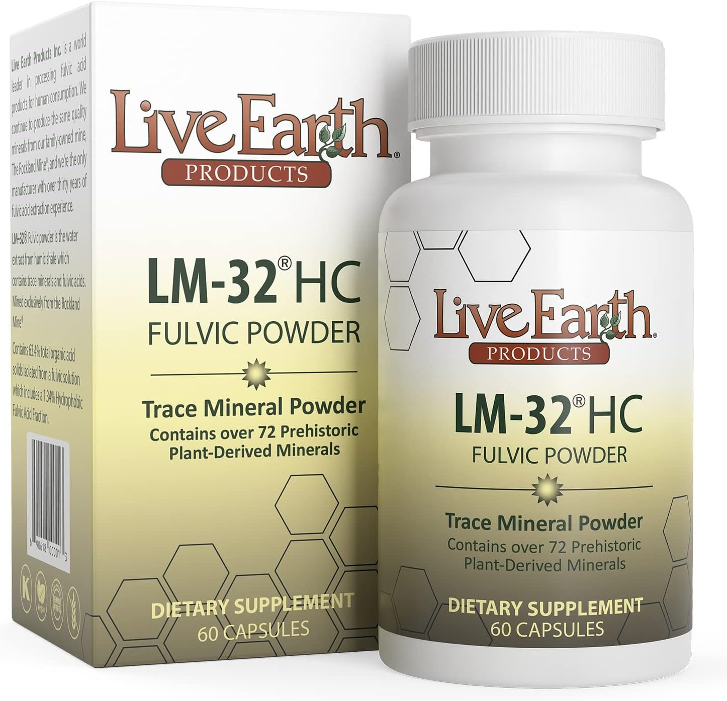 Live Earth's LM-32 HC Premium Fulvic Acid Capsules 4725