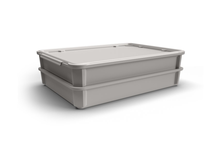 Mini Storage Tray 18"Lx13W"x3"H with Snap-on Lid 763