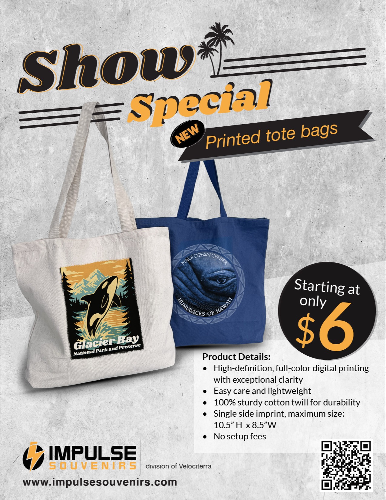 New Printed Tote Bags by Impulse Souvenirs 1005