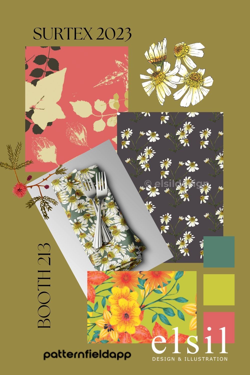 Elsil Design - Surtex 2023 - Represented by Patternfield 368