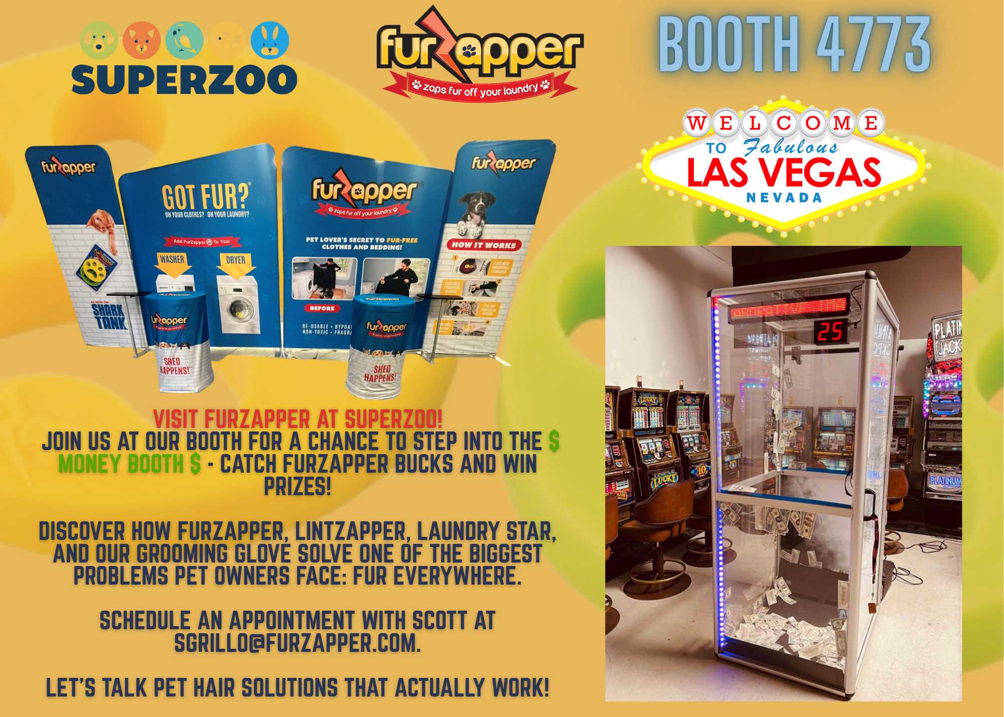 Step into the Money Booth at SuperZoo! 1350
