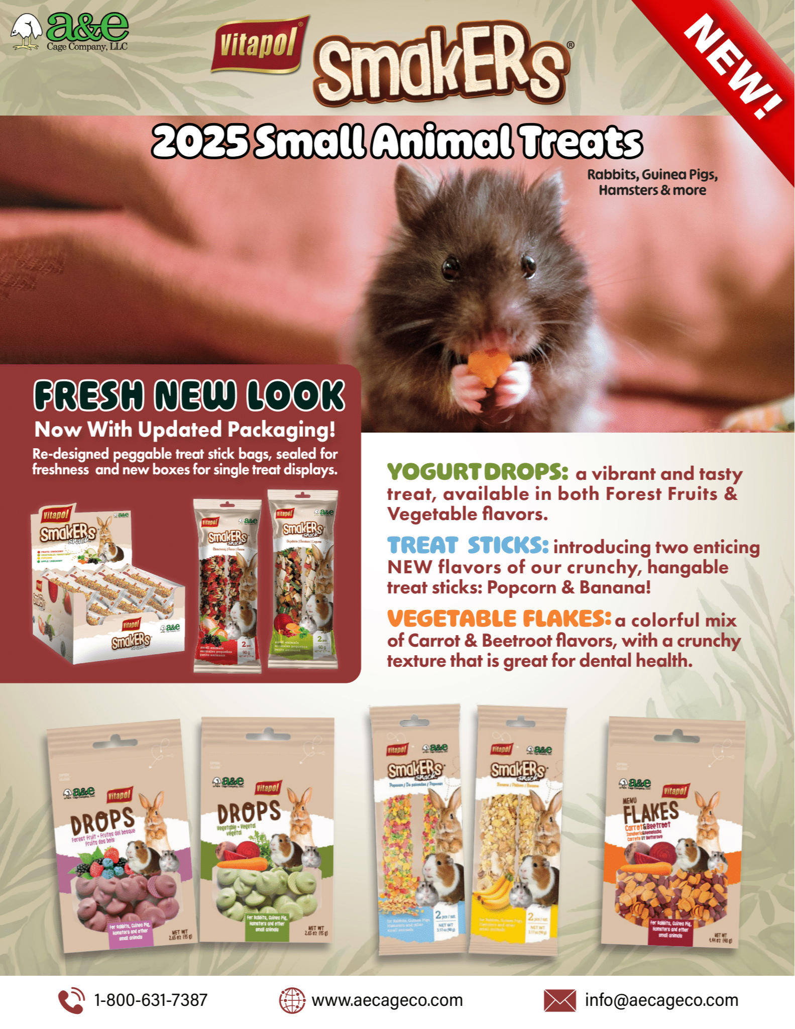 Smakers Treat Sticks for Small Animals, by A&E Cage Co 1377
