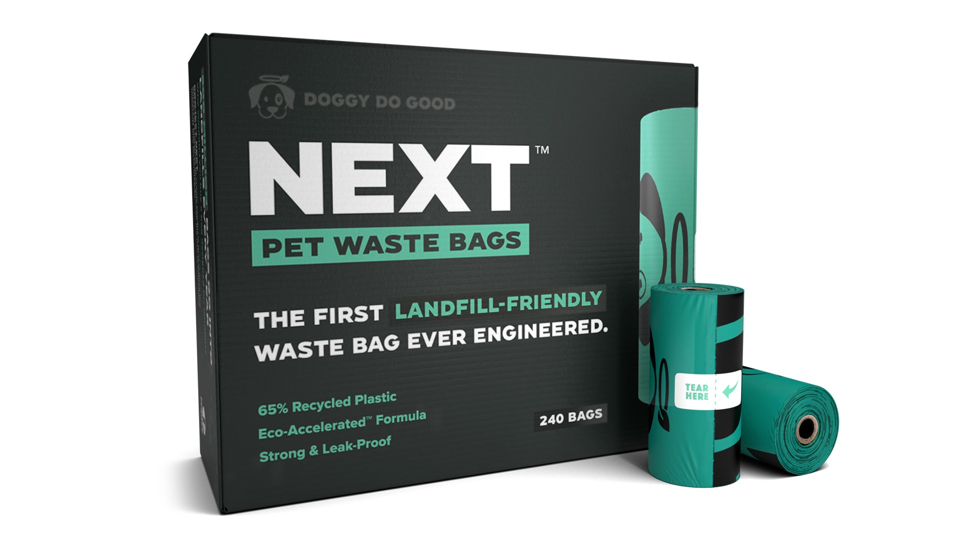 NEXT Landfill-Friendly Pet Waste Bags (240 Count) by Doggy Do Good 1541