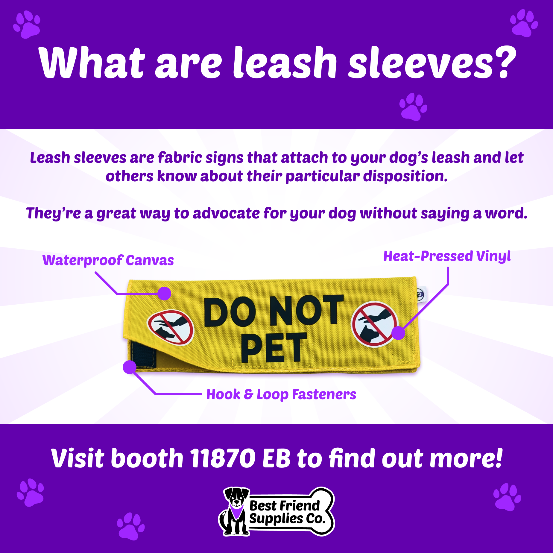 Advocacy Leash Sleeves - Best Friend Supplies Co 1583