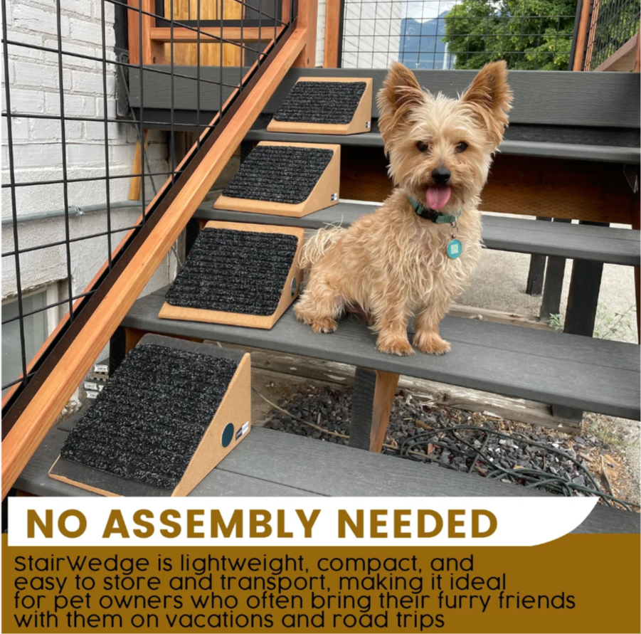 Stairwedge - Dog Ramp for Small Dogs - Versatile Stair Ramp for Any Staircase 277