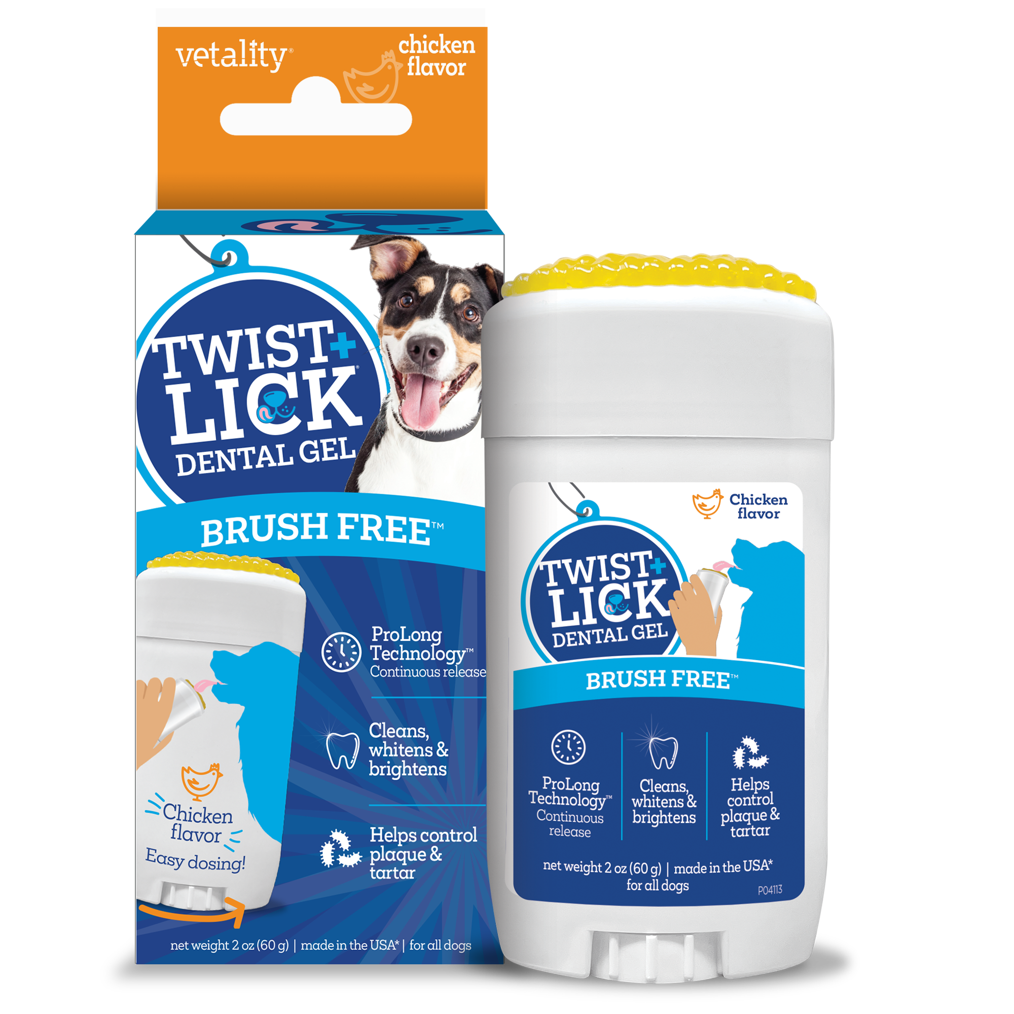 Vetality Twist+Lick Brush Free Dental Gel 622