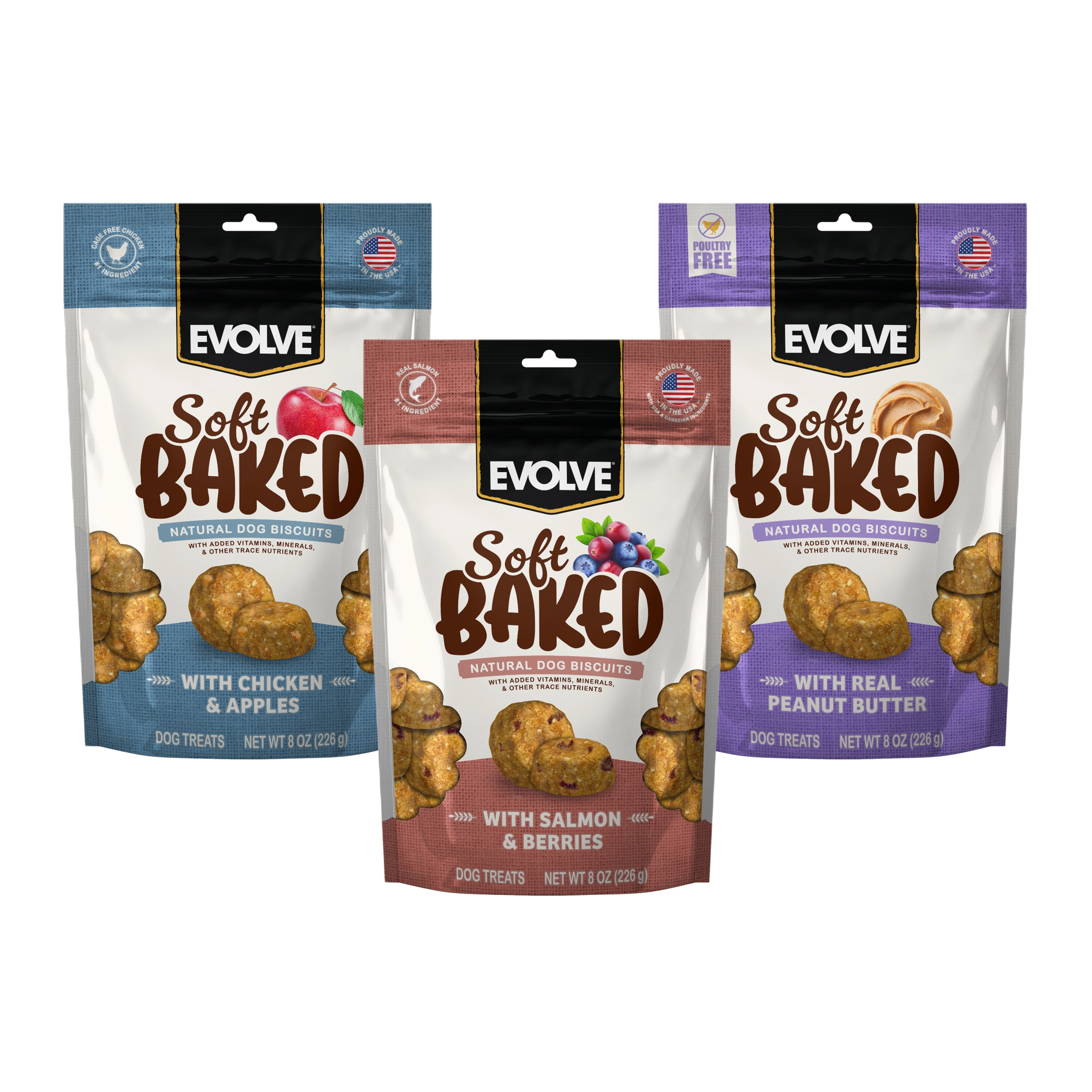 Evolve® Soft Baked Natural Dog Biscuits 873