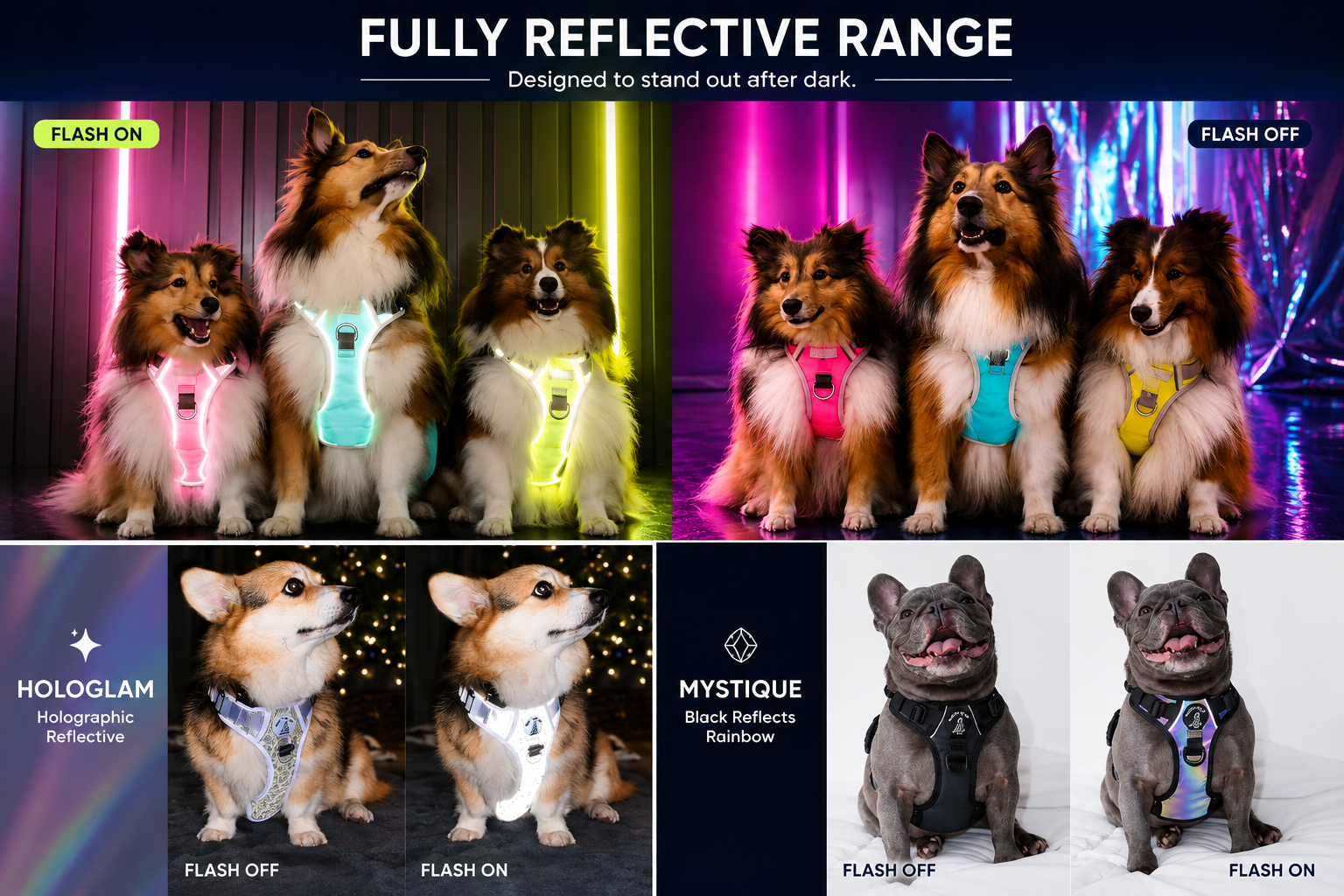 Boss & Olly Fully Reflective Dog Harness 1050