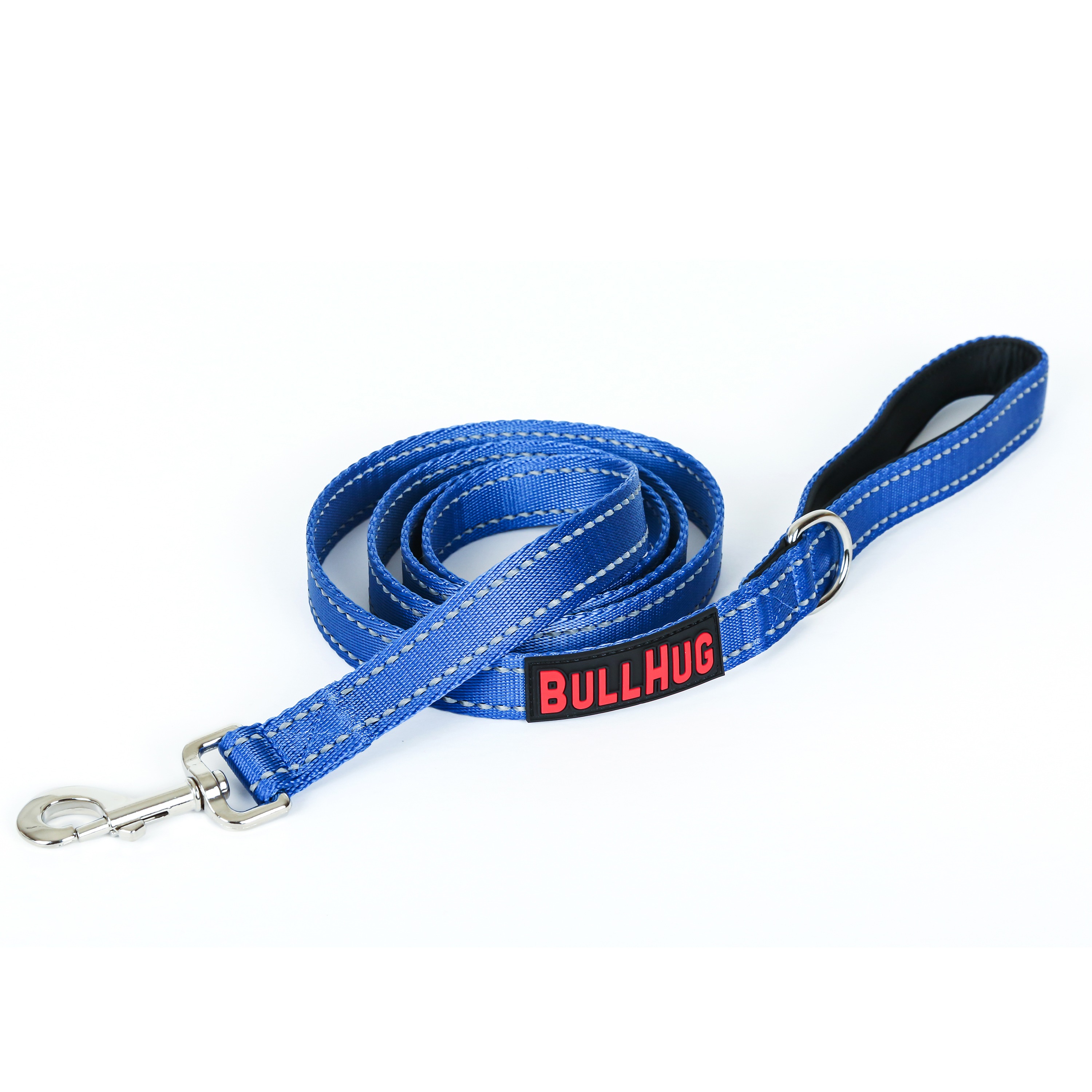 Royal Blue BullHug 6ft Dog Leash – Padded Handle 108