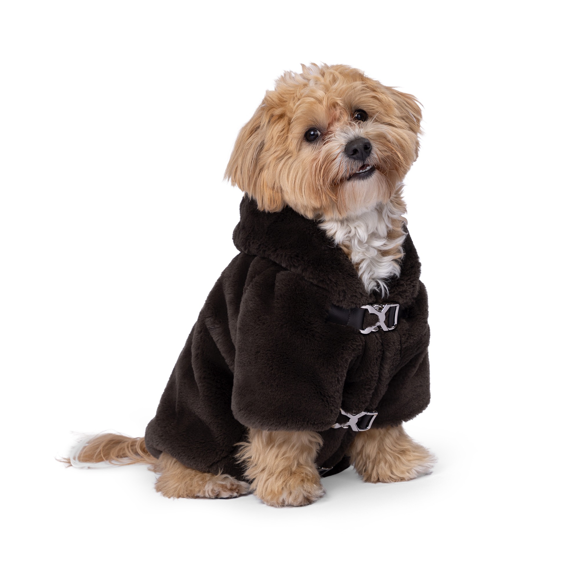 Paw Fancy Icon Faux Mink Hoodie 515