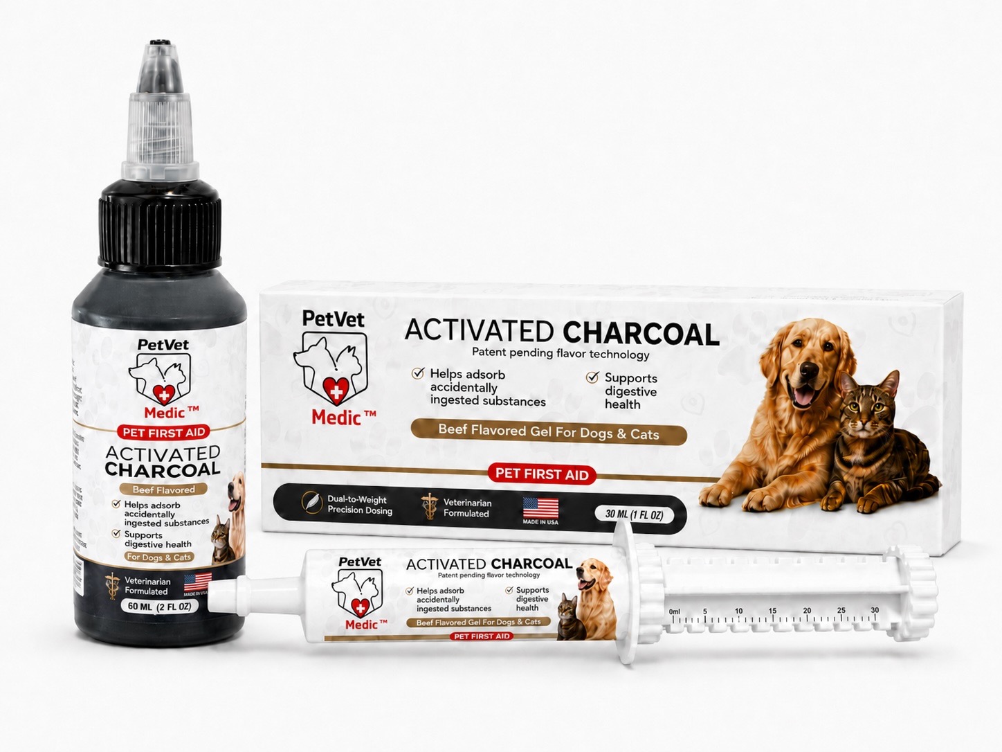 PetVet Medic® Flavored Activated Charcoal for Pets 539