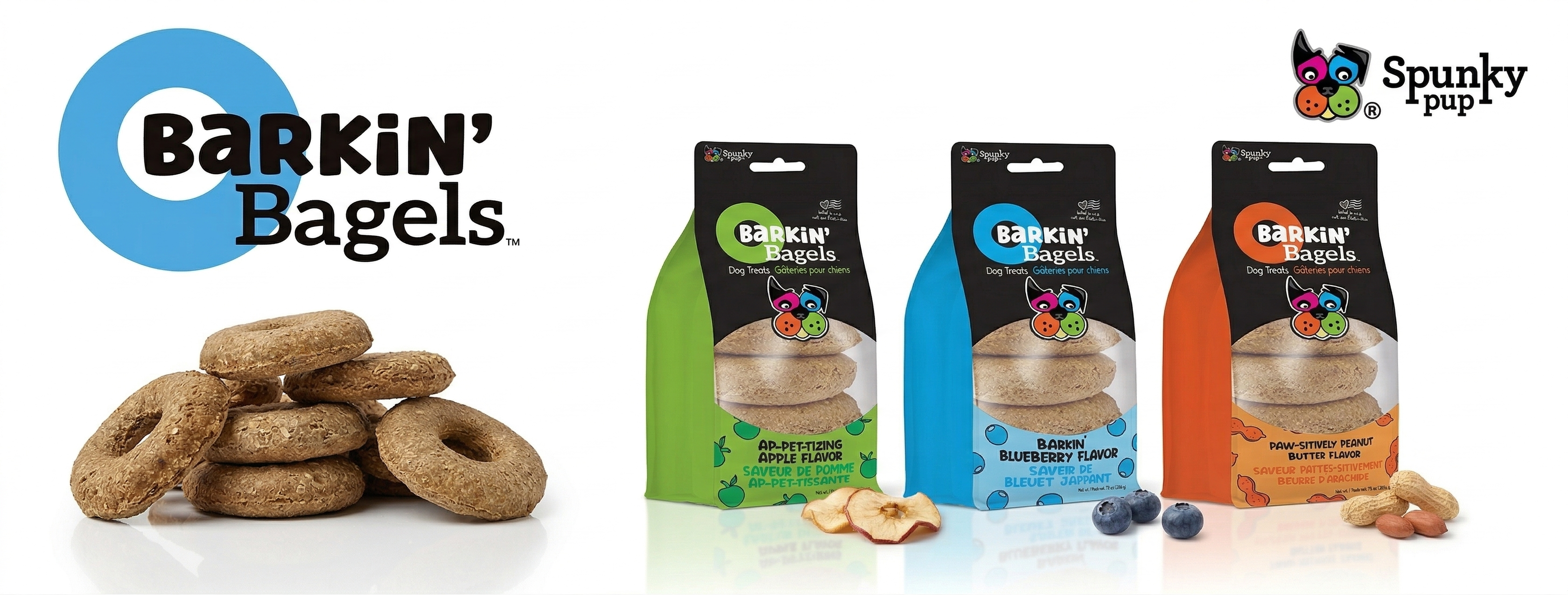 Spunky Pup Barkin' Bagels and Crunchy Natural Dog Biscuits 757