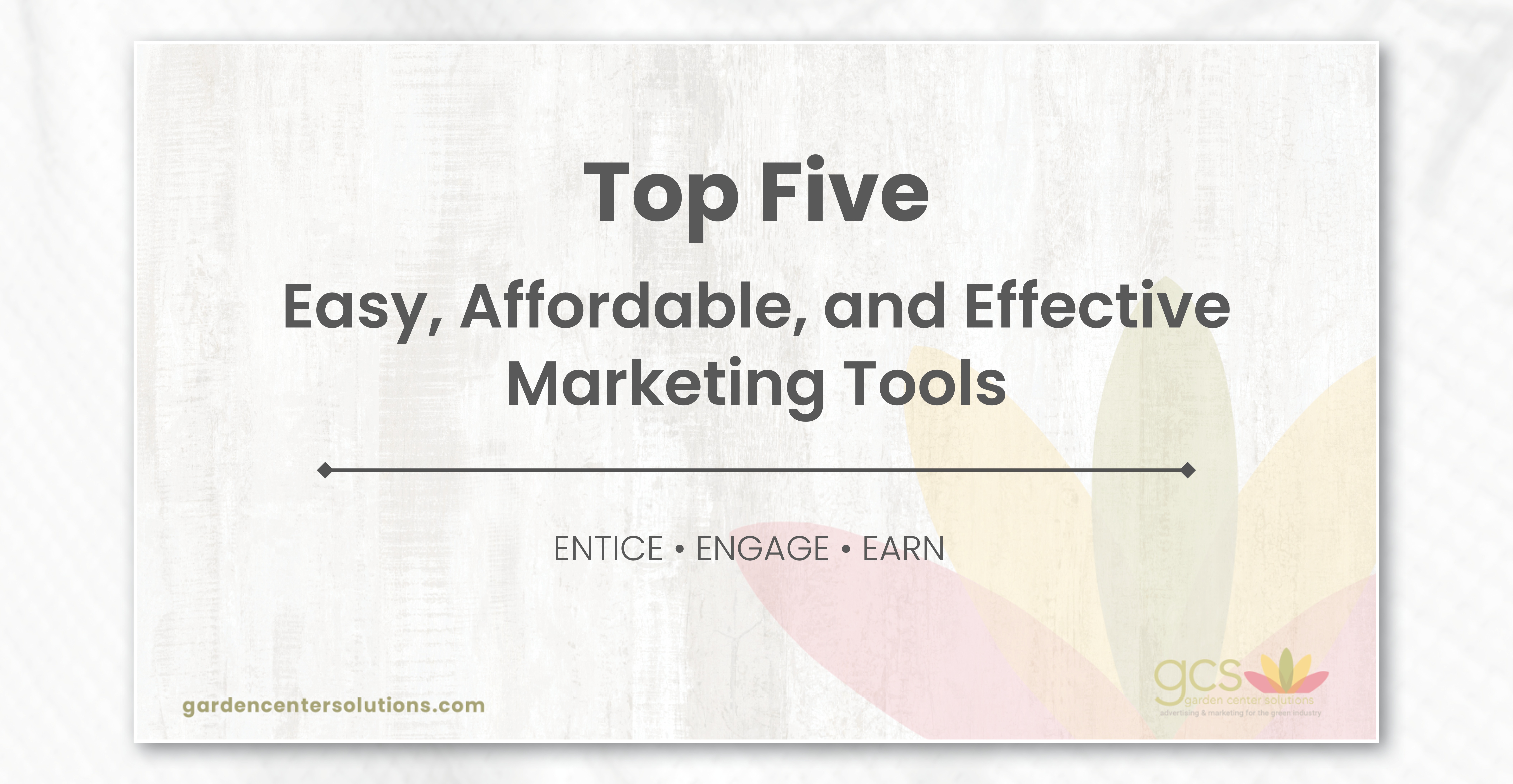 GCS - Top 5 Marketing Tools Presentation 81