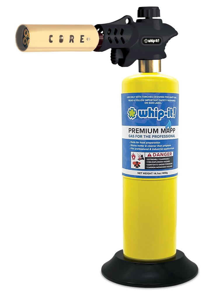 Whip-It! Core Torch + FREE Whip-It! Premium Mapp Gas - $29.99 38