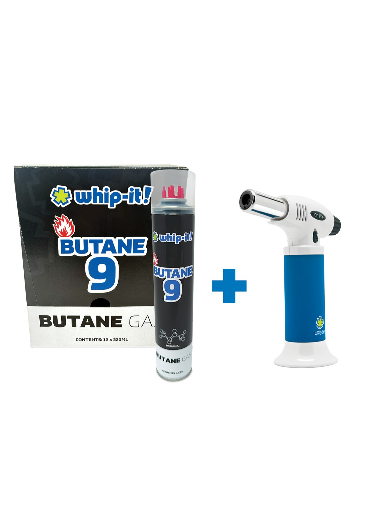 BUY 1 pallet of NEW 9X 320ml Butane, GET 24 Ion Lite Torches FREE!! 249
