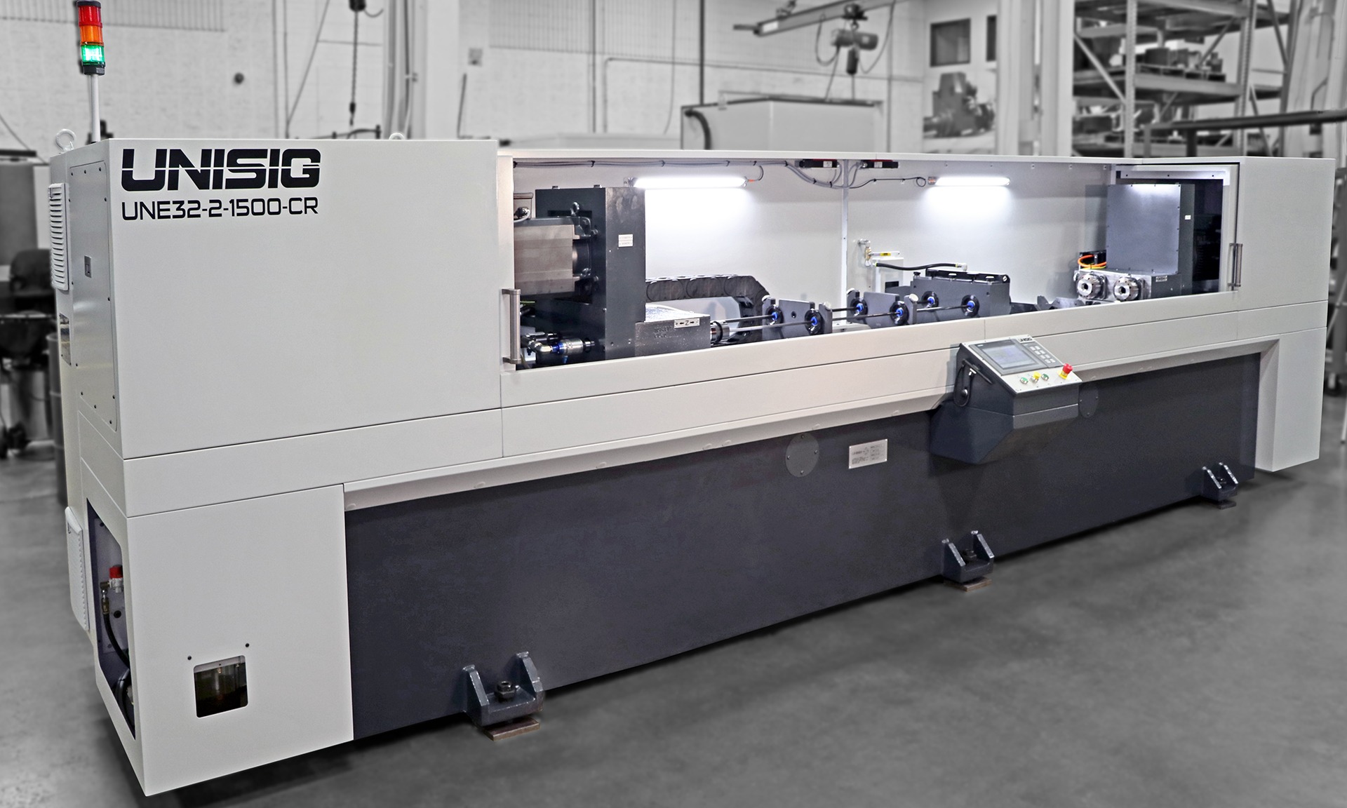 UNISIG UNE32-2-1500-CR Twin Spindle Gundrilling Machine 164