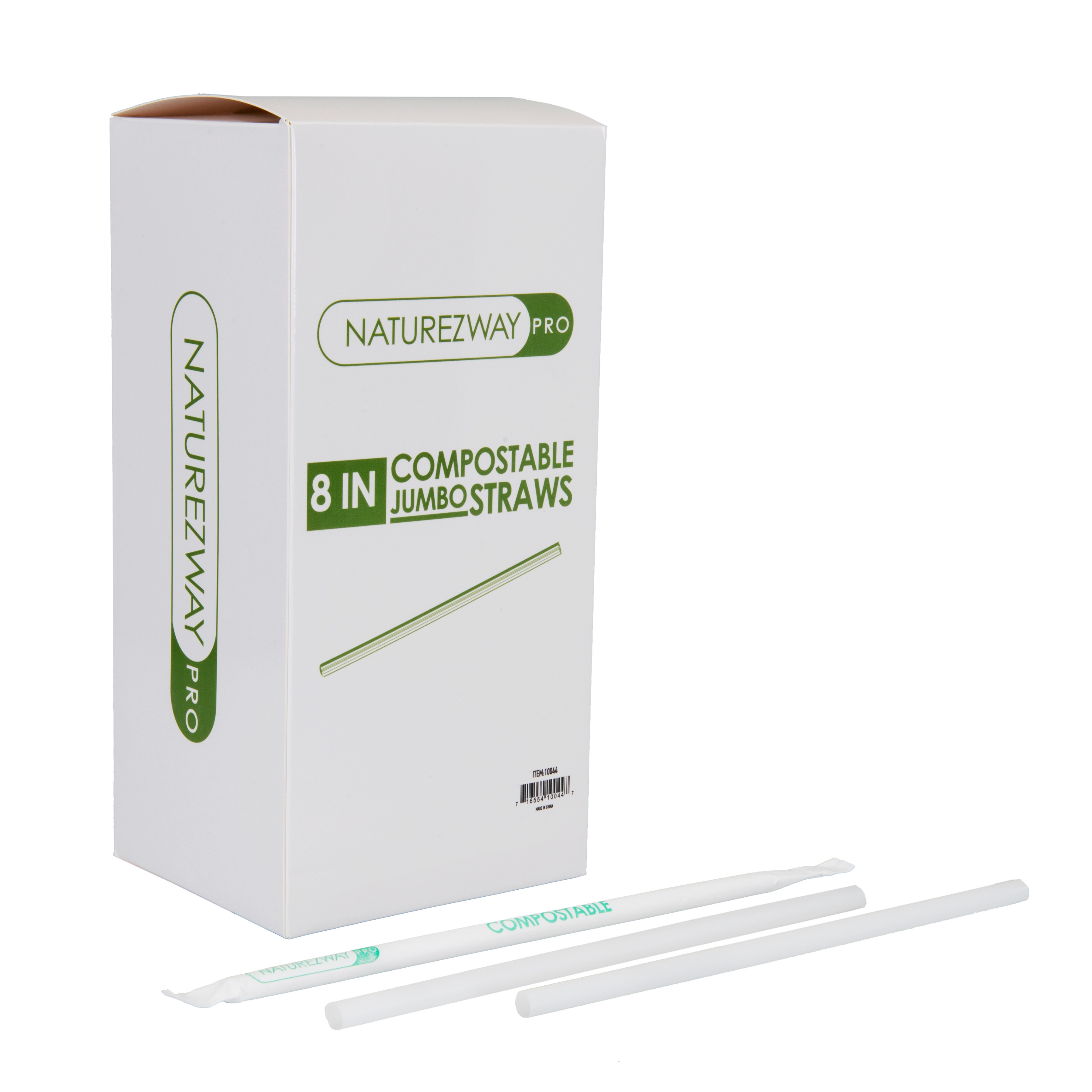 Compostable Flexible Wrapped Straws (Giant & Jumbo) 138