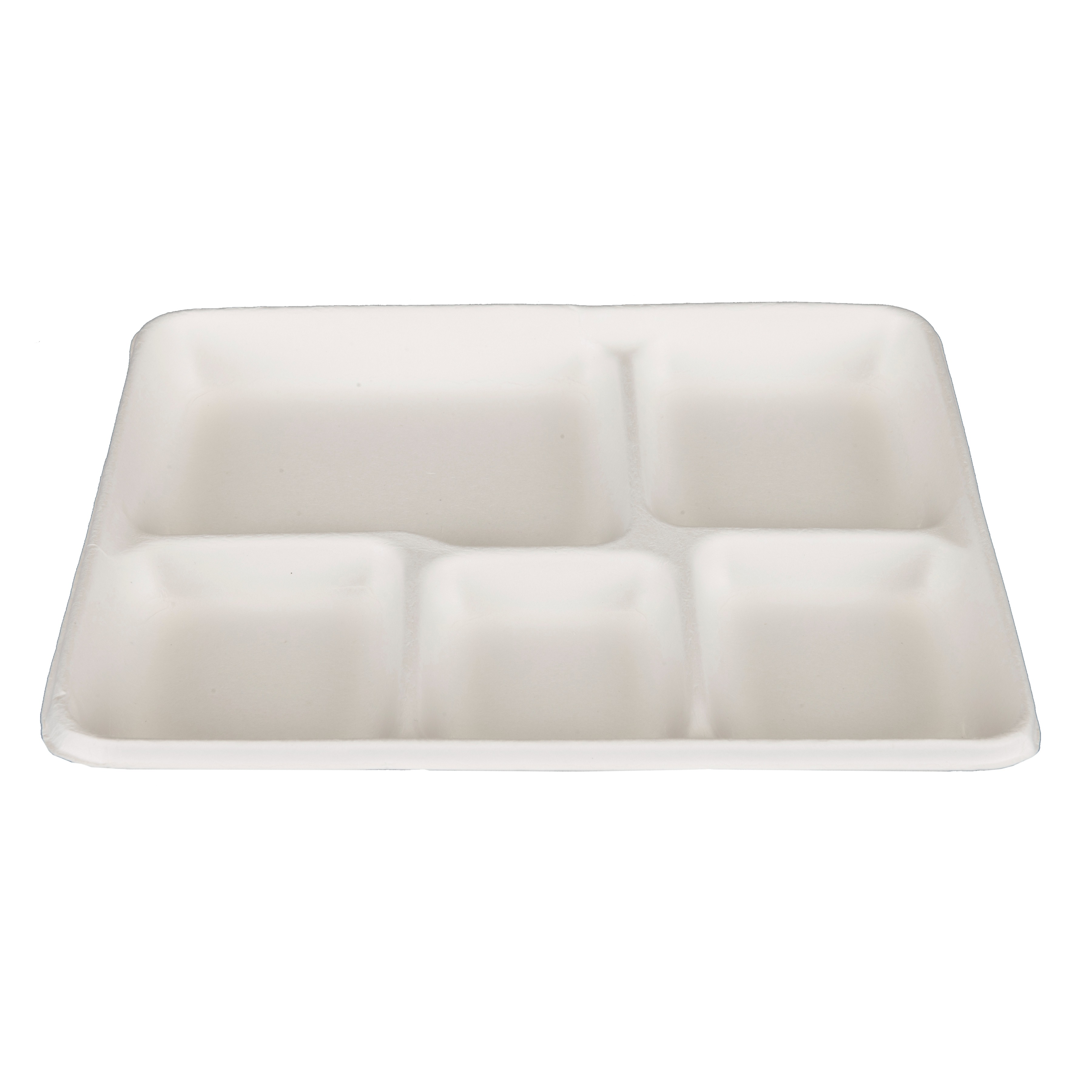 100% Compostable 5-Compartment Lunch Tray 147